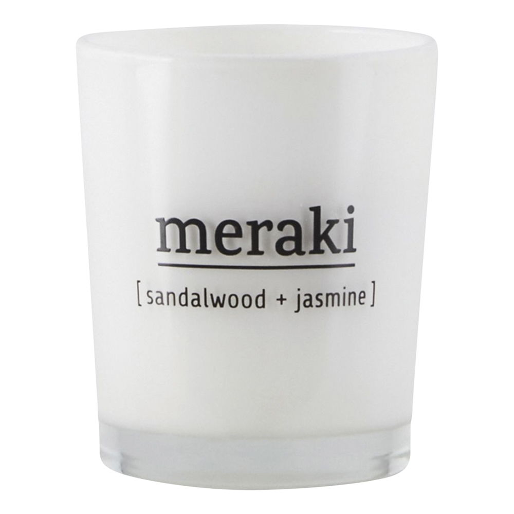 Meraki – Doftljus 6,7 cm Sandawood & Jasmin