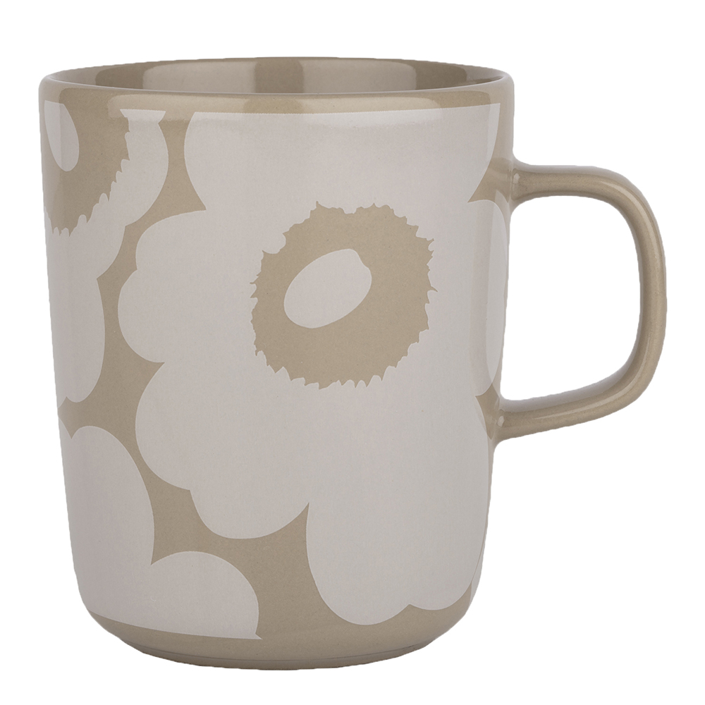 Marimekko – Unikko Mugg 25 cl Vit/Beige