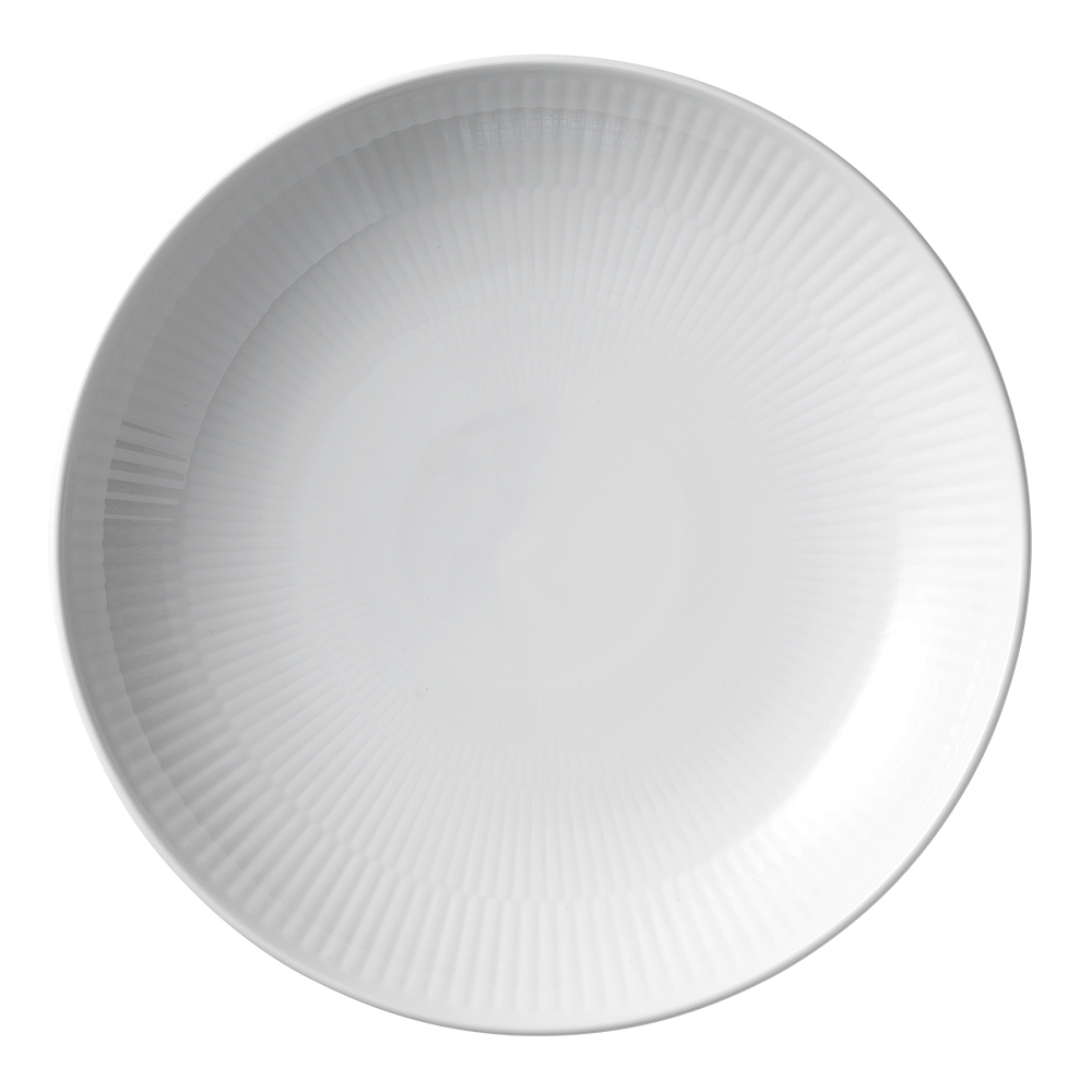 Läs mer om Royal Copenhagen - White Fluted Tallrik flat 20 cm