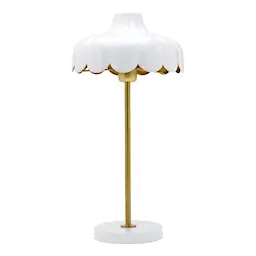 PR Home Wells Bordlampe 50 cm Hvit/Gull 