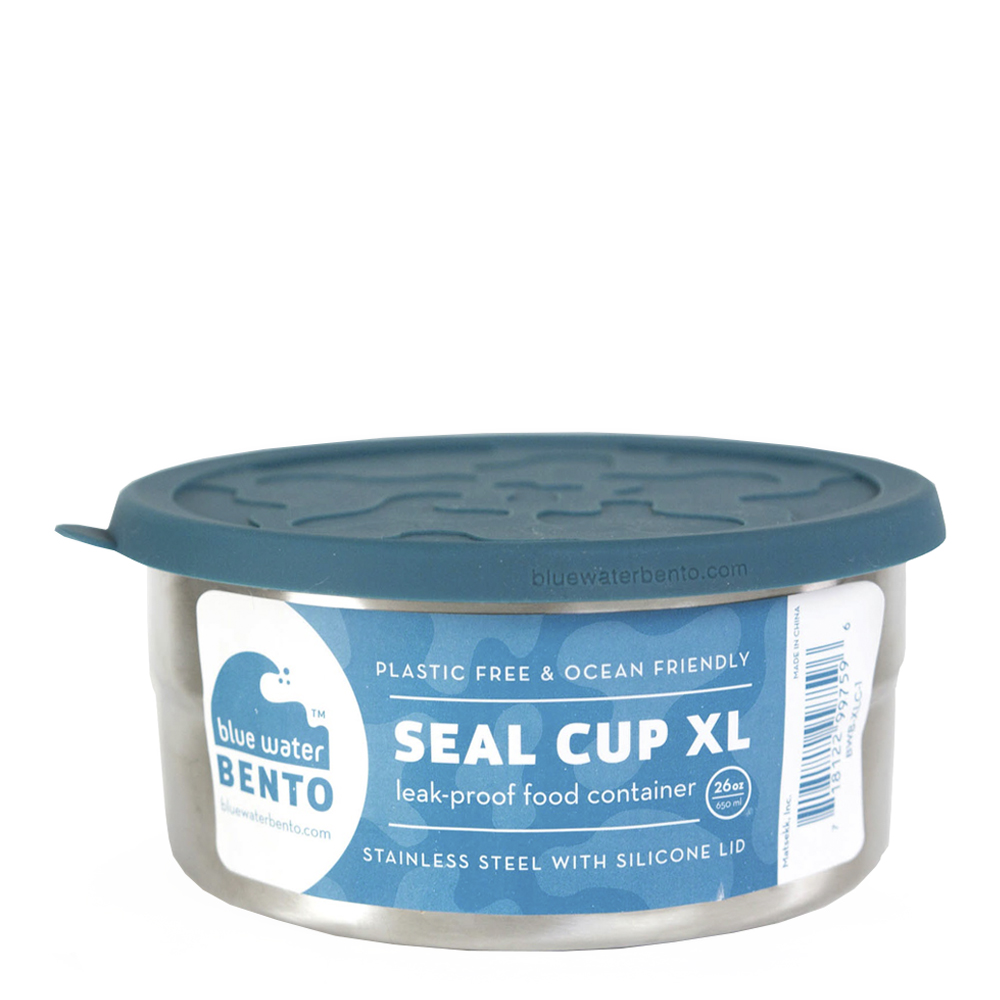 Läs mer om ECOlunchbox - Seal Cup Rund burk XL 15,5 cm Blå