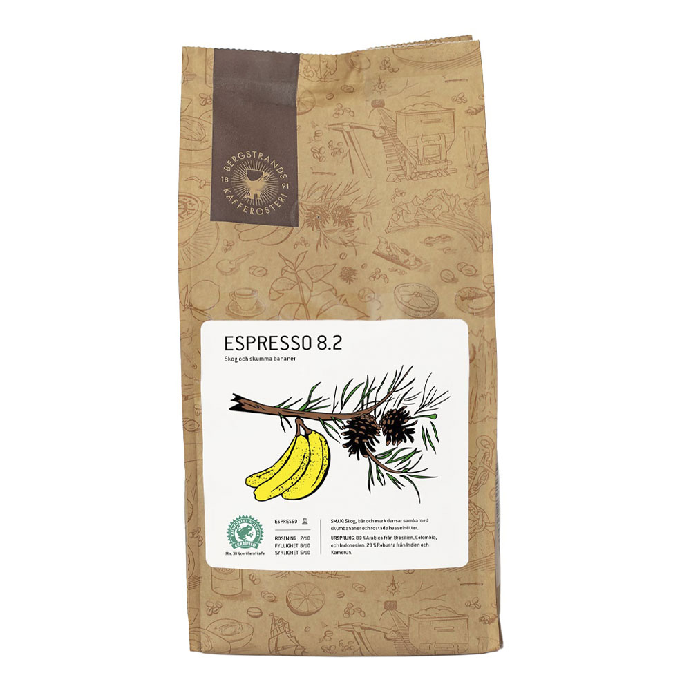 Läs mer om Bergstrands Kafferosteri - Espressobönor 8.2 1 kg
