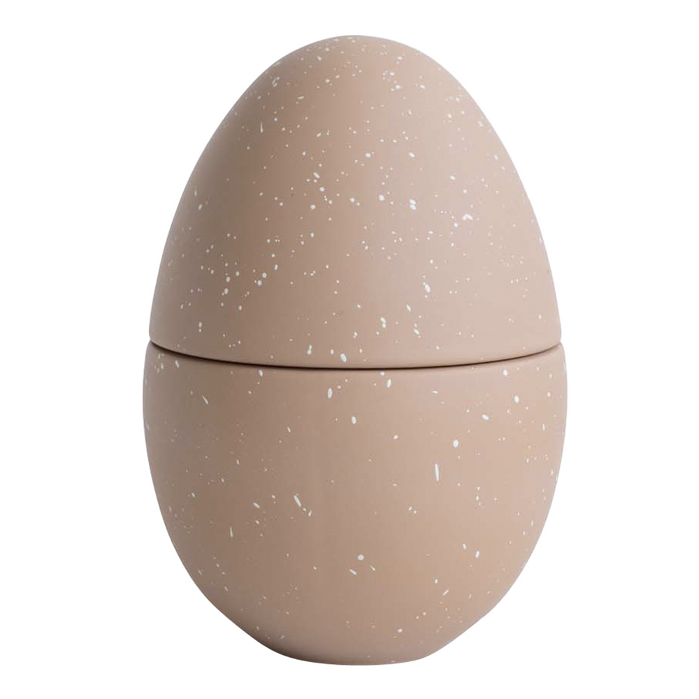 Cooee - Bonbonniere påskeegg 18 cm café au lait/shell