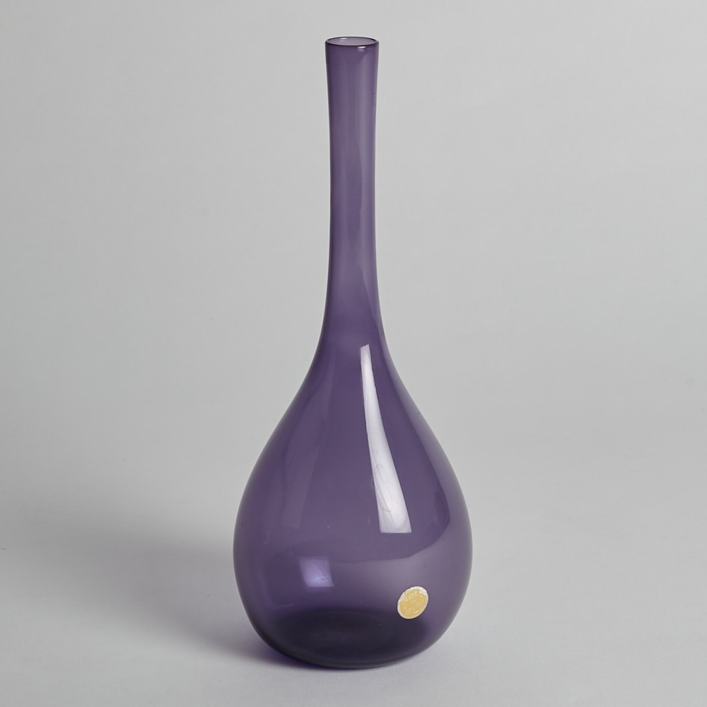 Vintage SÅLD Droppformad Violett Vas