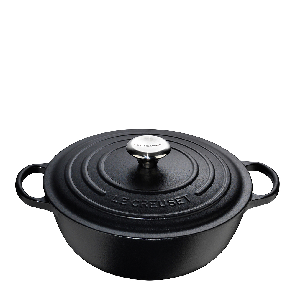 Le Creuset Gjutjärnsgryta rund 32 cm 7 L Mattsvart