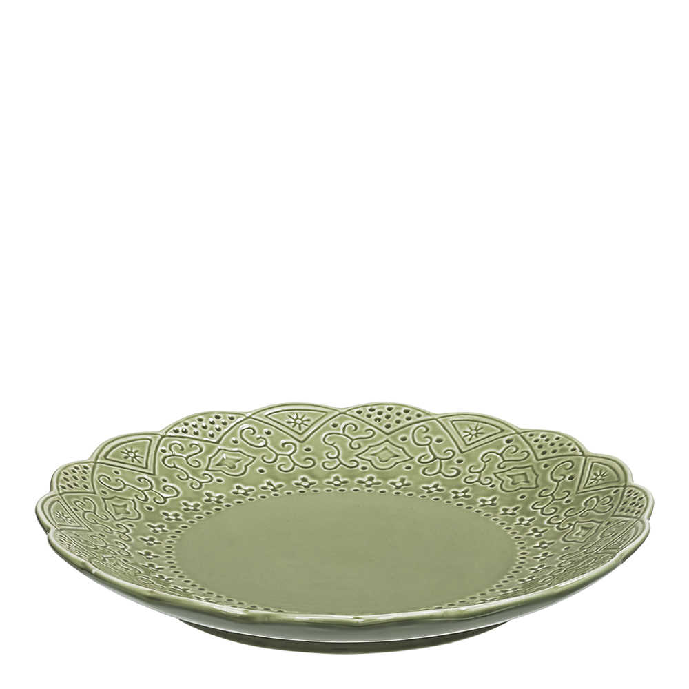 Läs mer om Cult Design - Orient Tallrik flat 19 cm Pesto