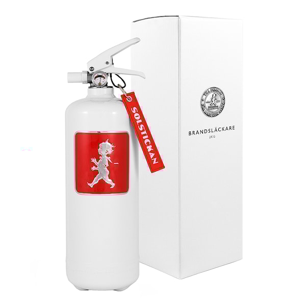 Solstickan Brandsläckare 2 kg Vit/Rött emblem