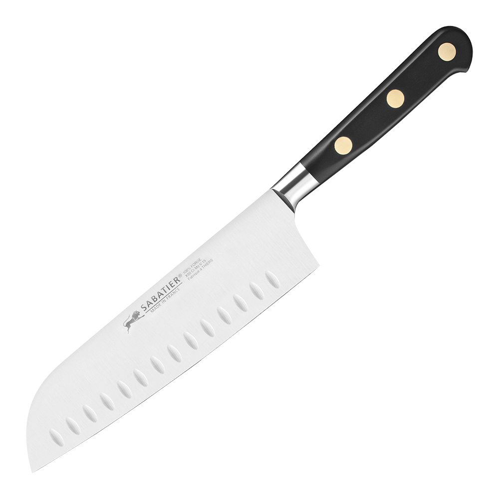 Lion Sabatier – Ideal Santokukniv 18 cm Stål/svart