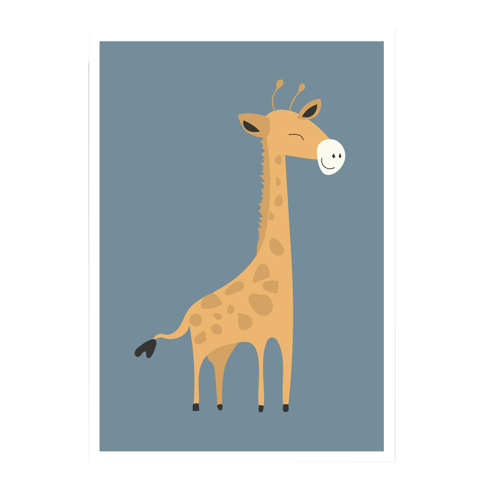 Kunskapstavlan® – Poster Mini Print A5 Giraff