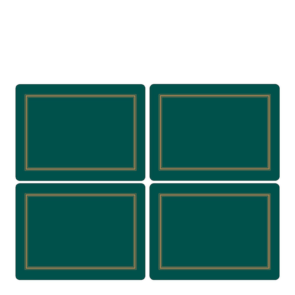 Pimpernel Classic Tablett 40×30 cm 4-pack Emerald