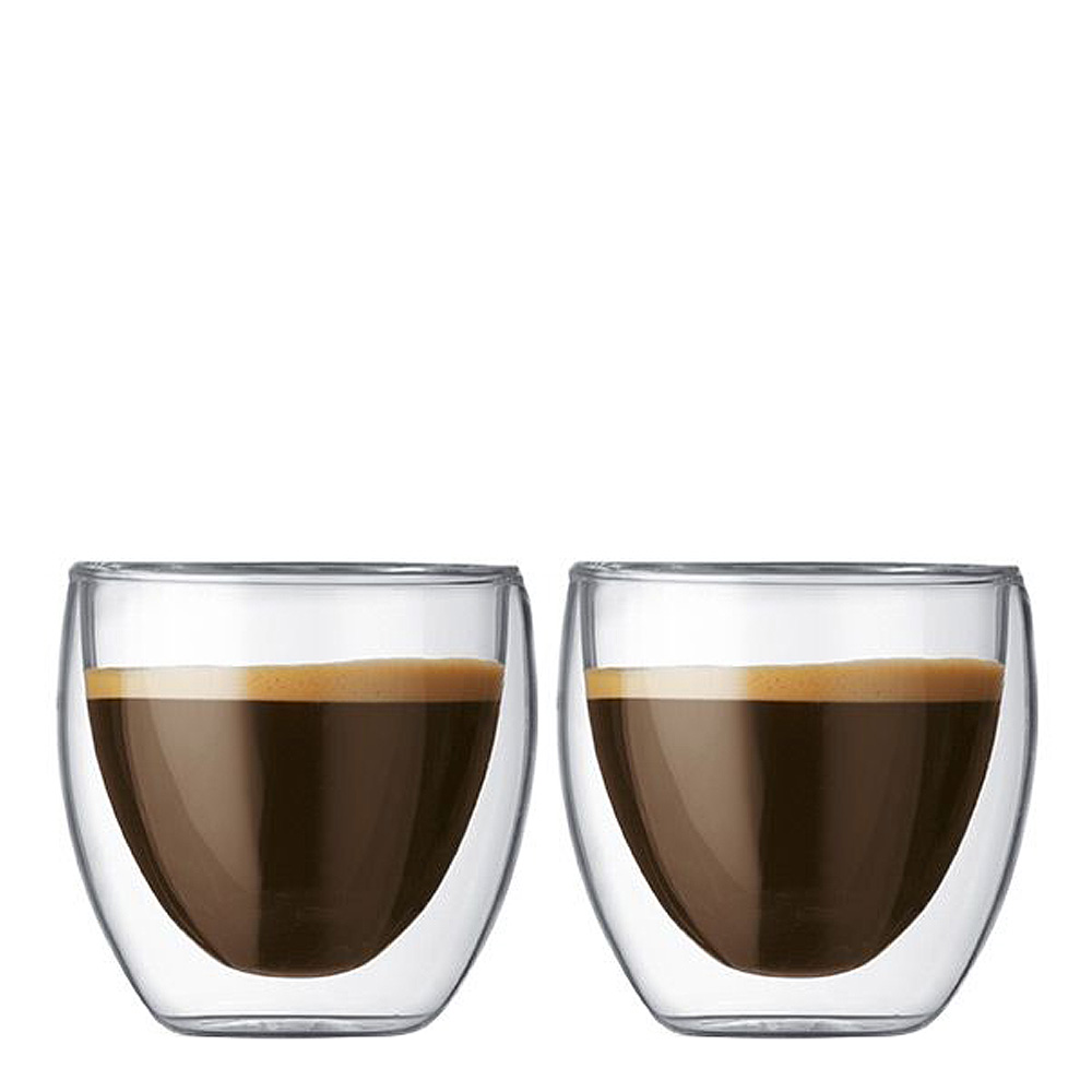 Bodum – Pavina Espressoglas dubbelväggad 8 cl 2-pack