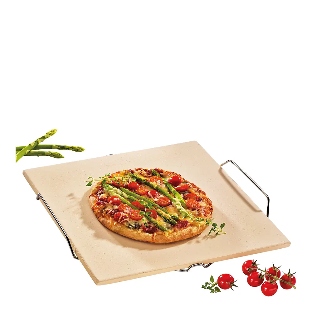 Pizzakivi telineellä 35 cm 