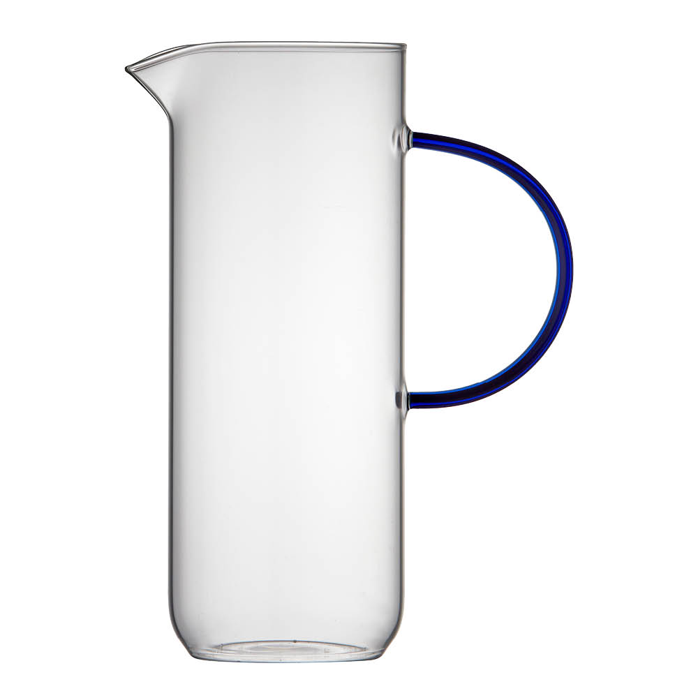 Lyngby Glas - Torino Lasikannu 1,1 liter Kirkas/Sininen