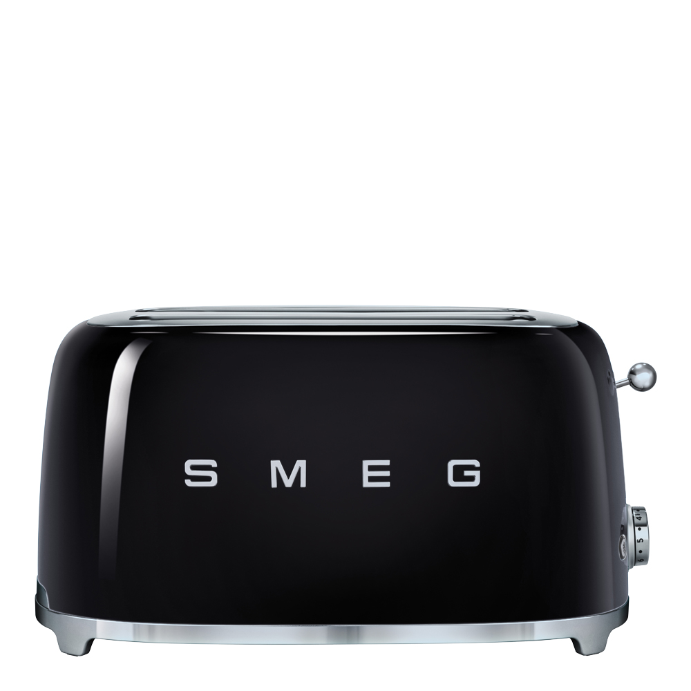 Läs mer om Smeg - Smeg 50s Style Brödrost 4 skivor Svart