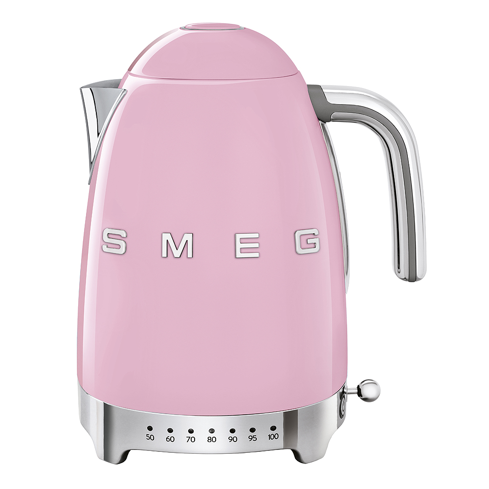 Smeg 50’s Style Vedenkeitin 1,7L säädettävä lämpötila Roosa