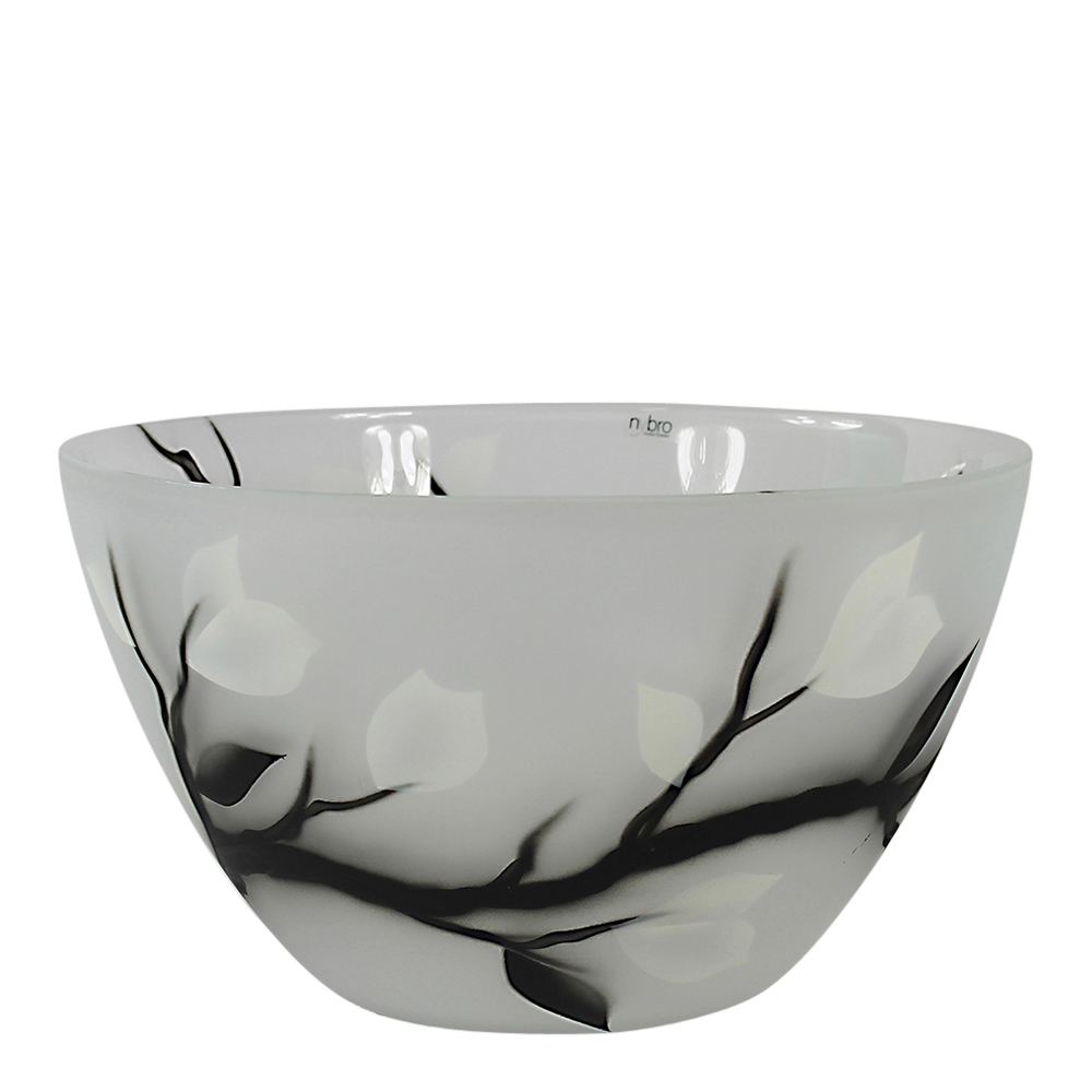 Nybro Crystal - Nippon skål 24 cm frost