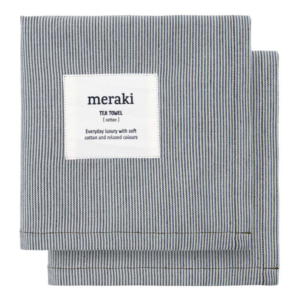 Meraki – Verum Kökshandduk 75×55 cm 2-pack Light Grey/Army Green