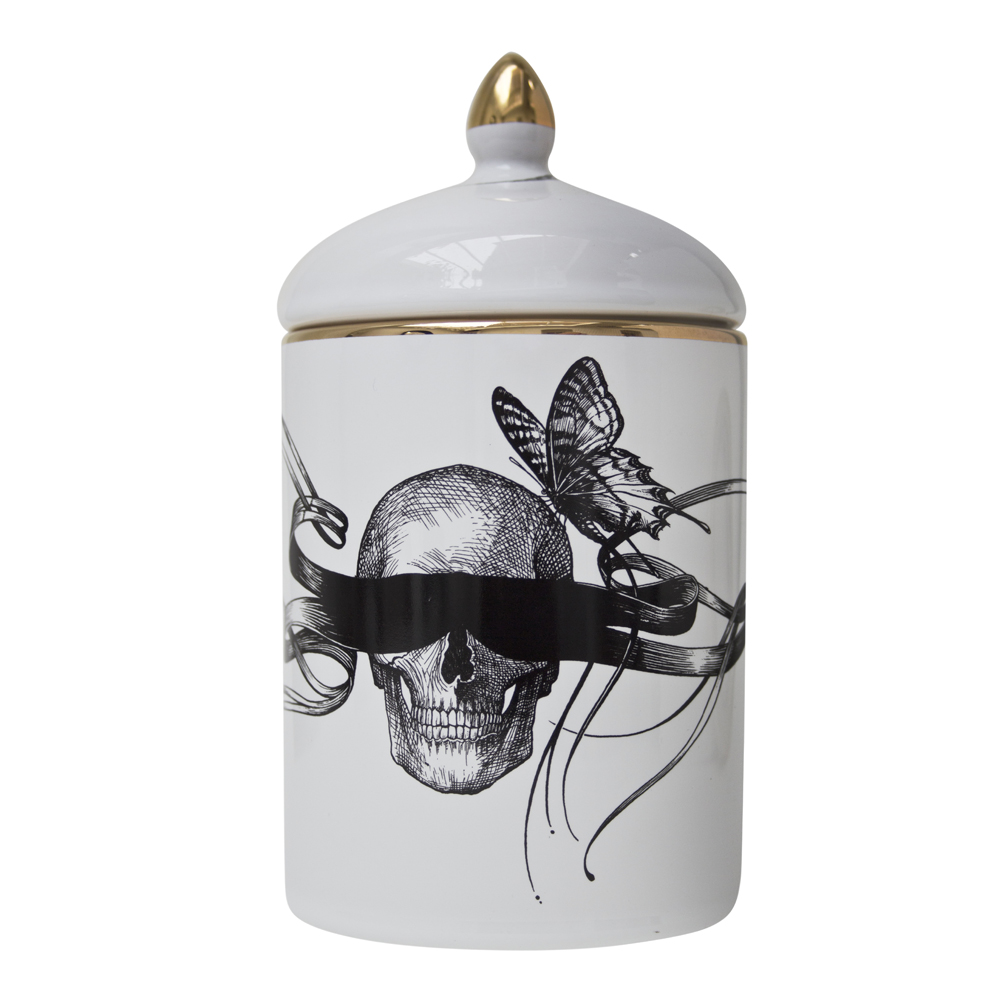 Läs mer om Rory Dobner - Popit Pot Burk med Lock 16,5 cm Masked Skull