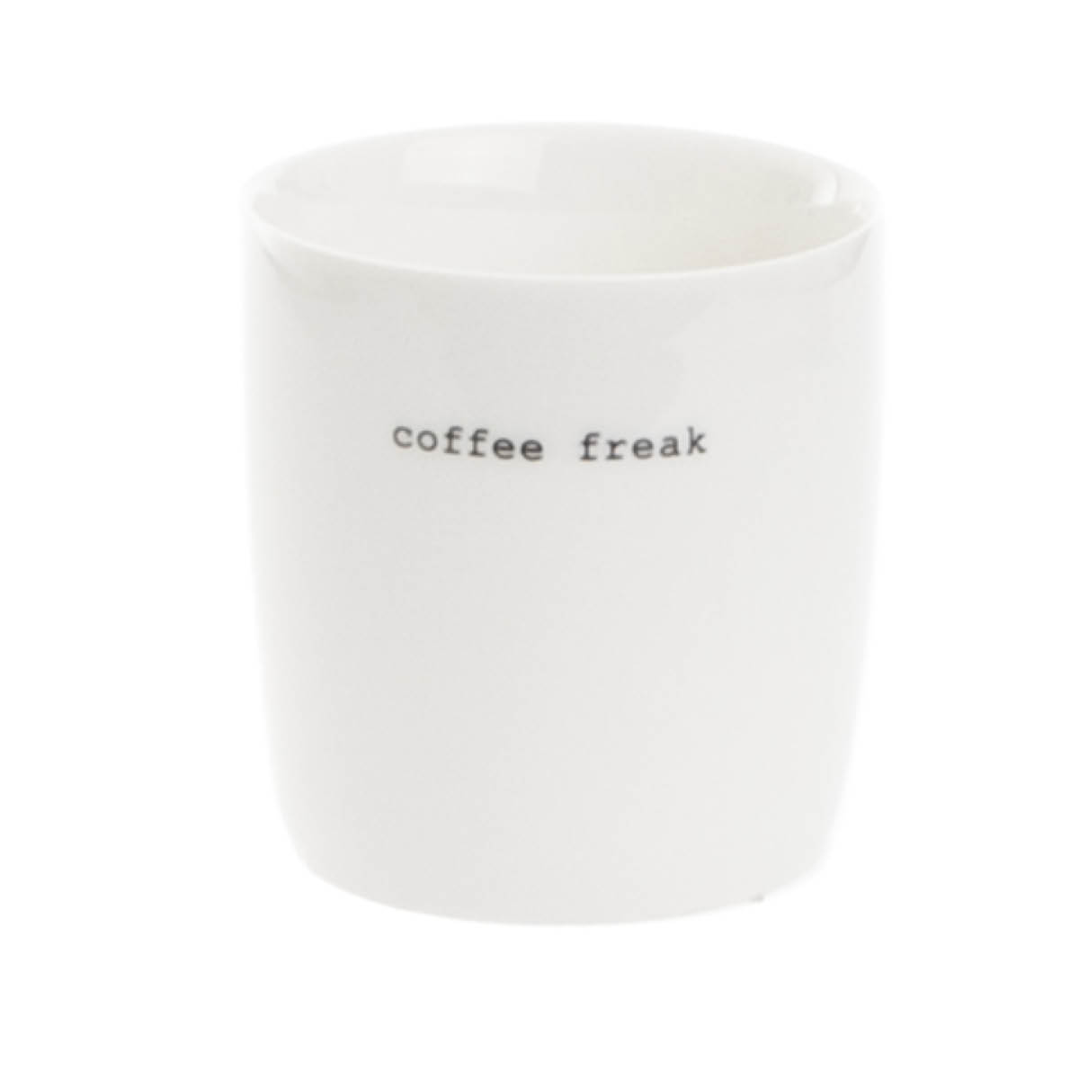 Sögne - Krus mini coffee freak 10 cl hvit