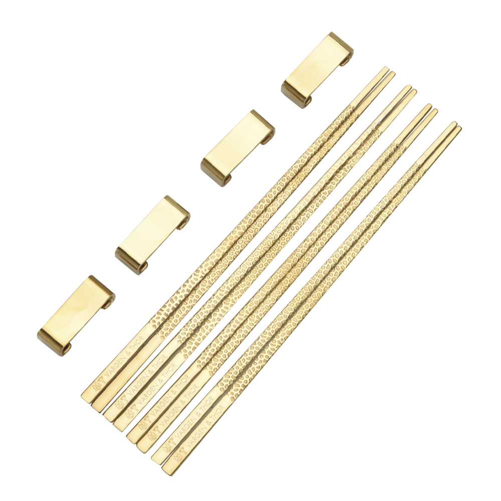 Vargen & Thor - Frost Kito Chopsticks 4-pack Mässing