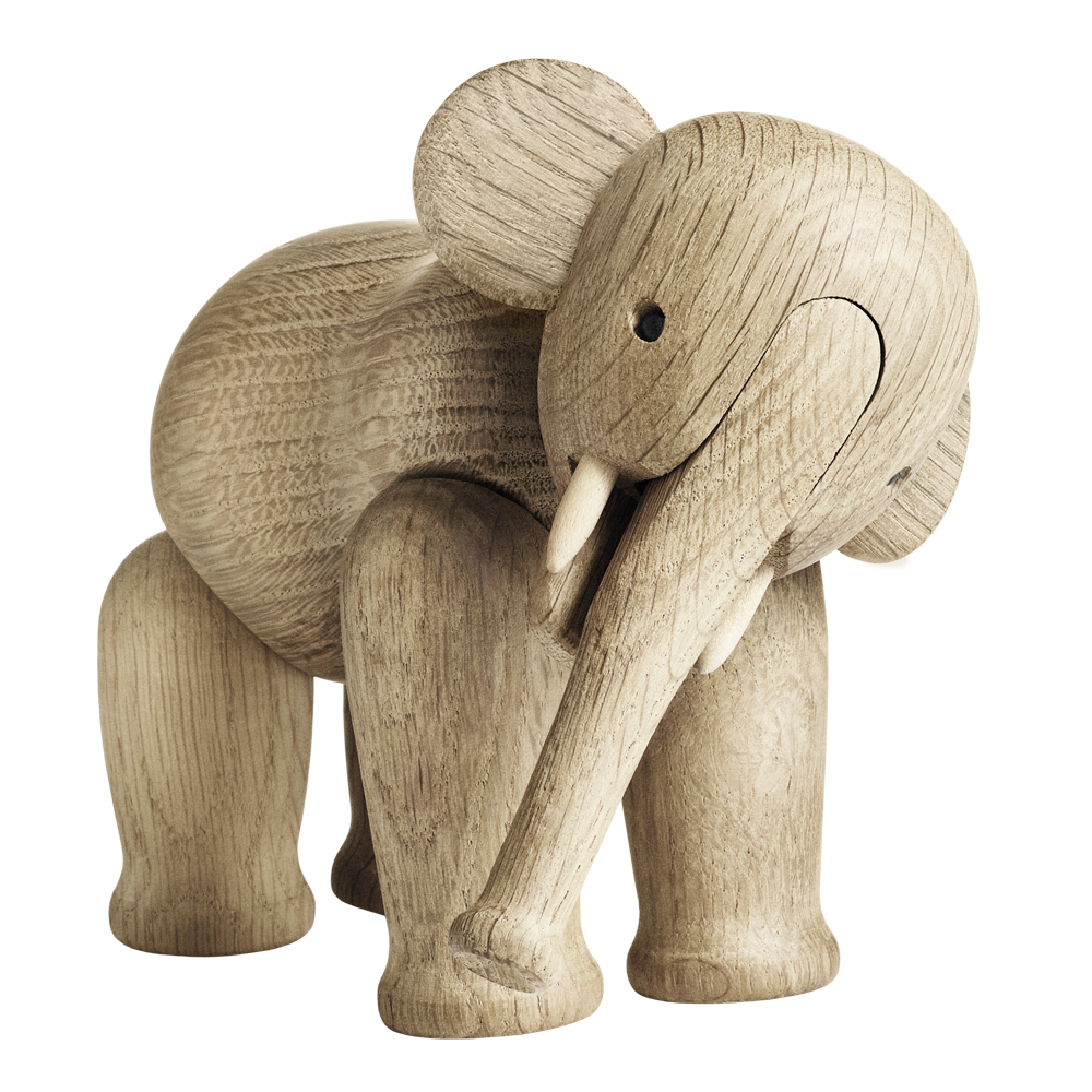 Läs mer om Kay Bojesen - Elefant Liten 12,6 cm Ek