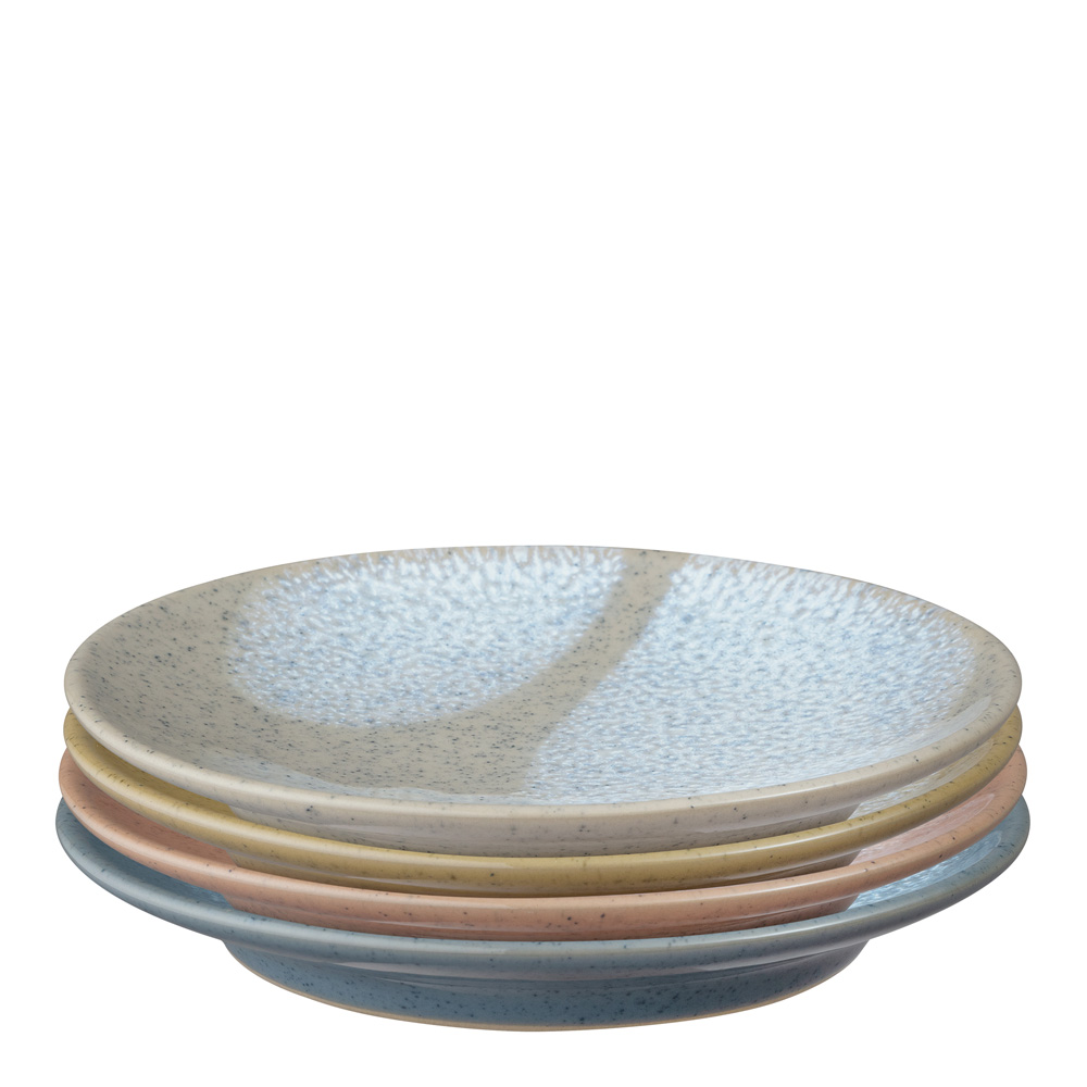 Läs mer om Denby - Assiett 17 cm 4-pack Flerfärgad