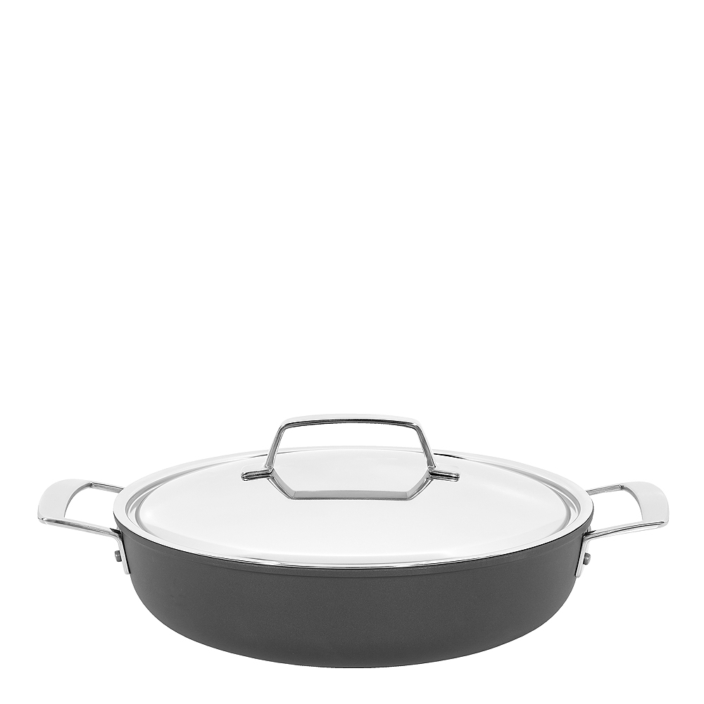 Demeyere - Alu pro traktørpanne med lokk 28 cm