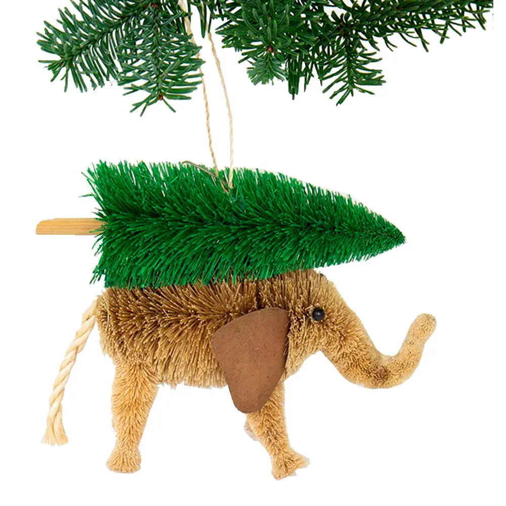 Brush Julepynt Elefant/tre 14x17 cm