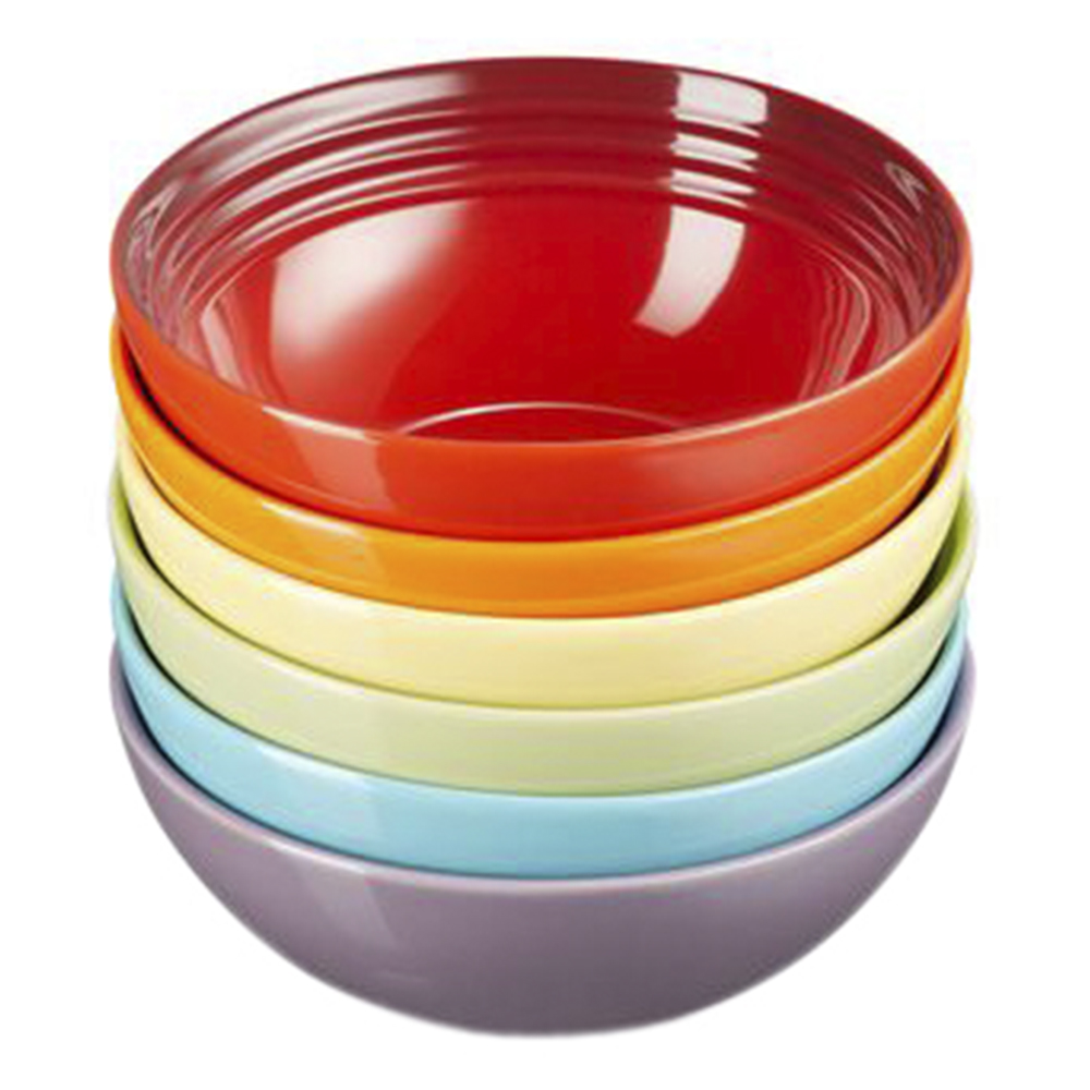 Le Creuset - Rainbow Tallrik Djup 6-pack