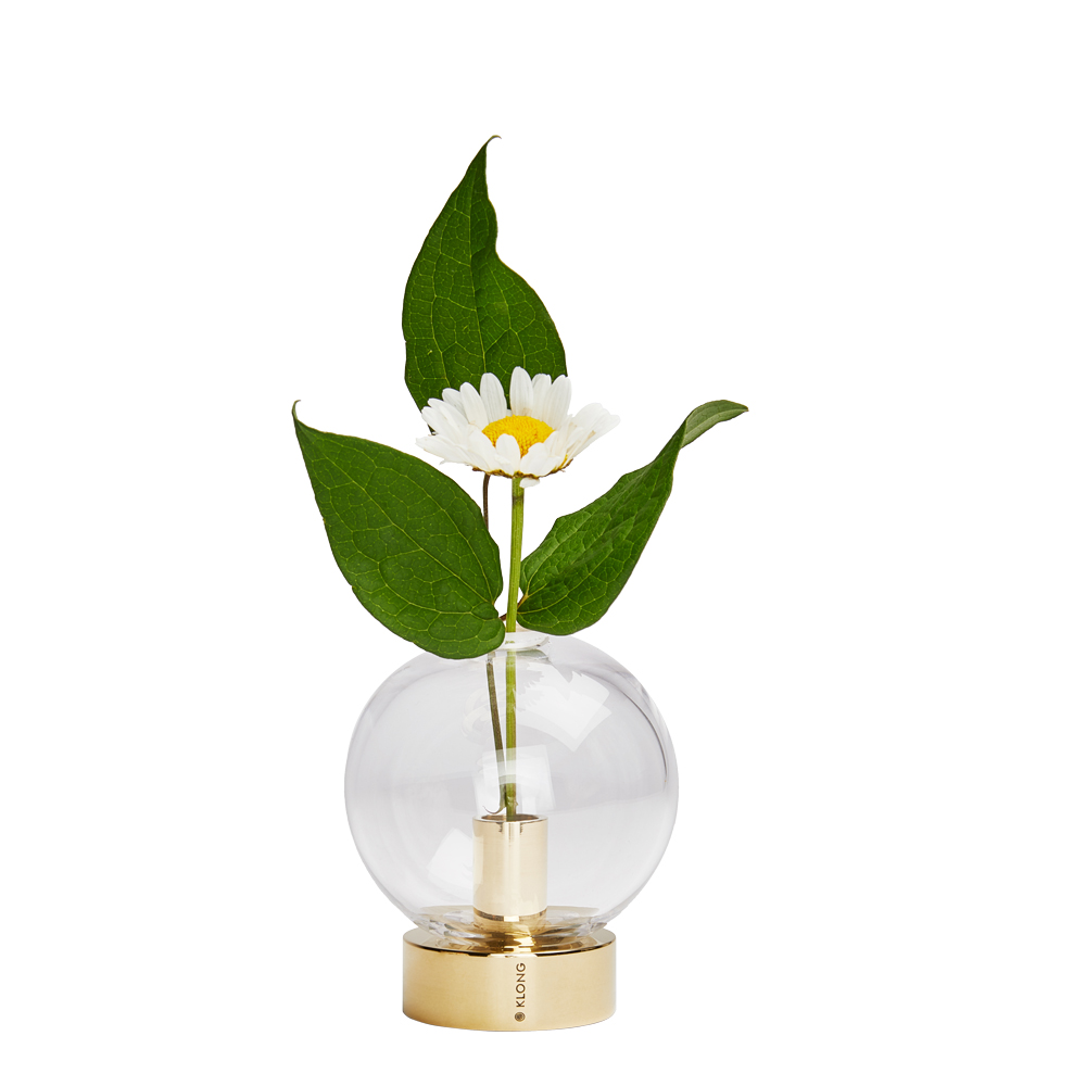 Klong – Orbis Vas Glas/Mässing 8×7 cm