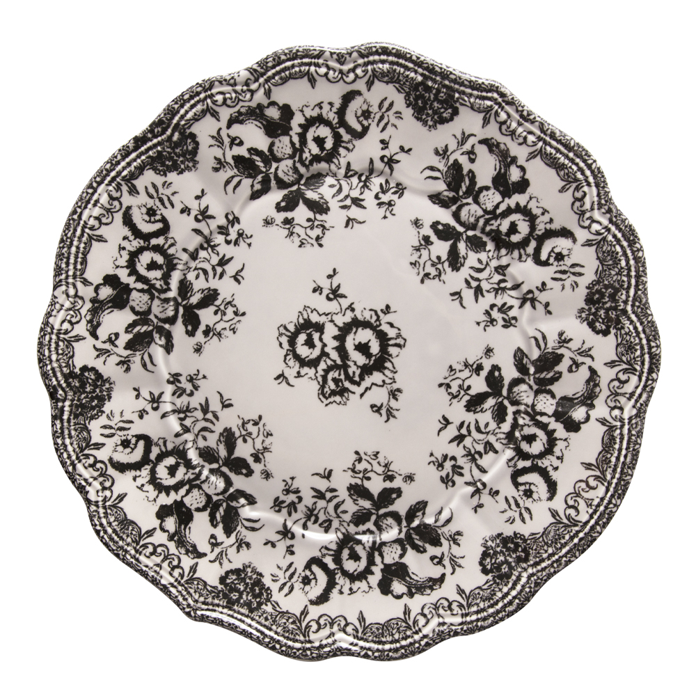 Table Top Stories - Victoria Tallrik 28 cm Svart/Grå