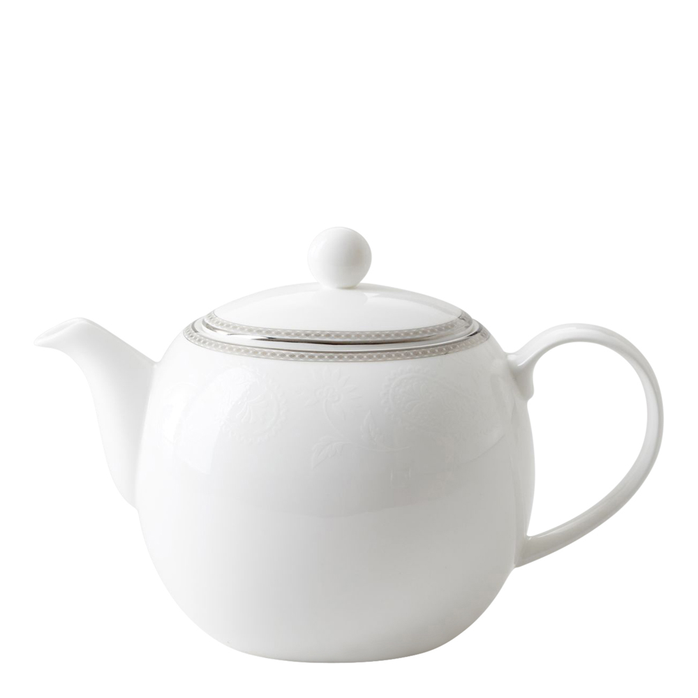 ROYAL PORCELAIN - Silver Paisley Tekanna 1,3 L Vit