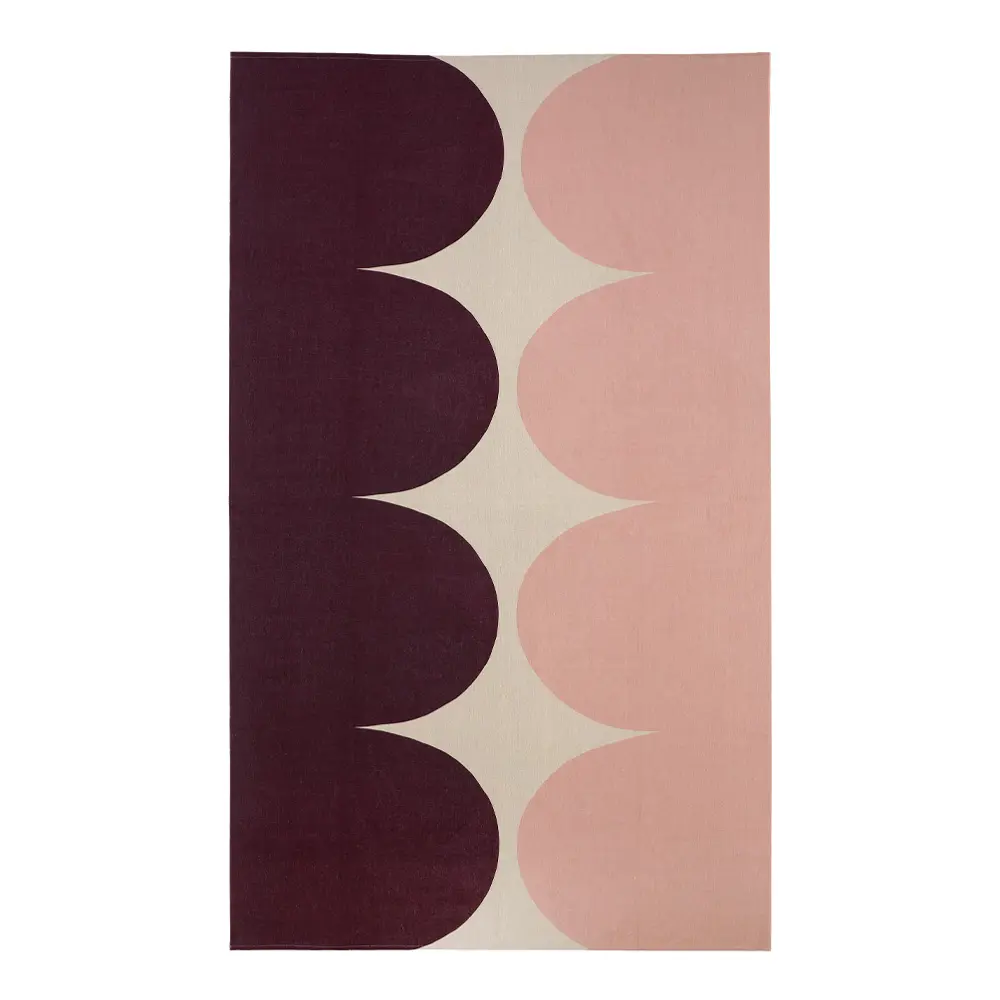 Härkä duk 140x245 cm brun/rosa