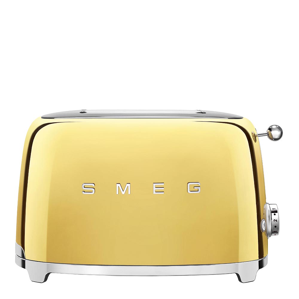 Läs mer om Smeg - Smeg 50s Style Brödrost 2 skivor Guld