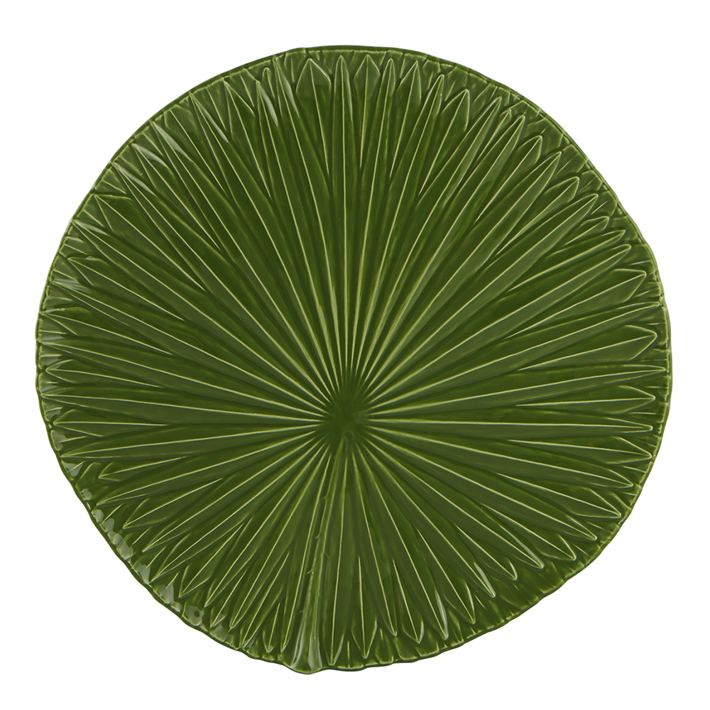 Bordallo Pinheiro – Kuverttallrik Näckrosblad 34 cm Grön