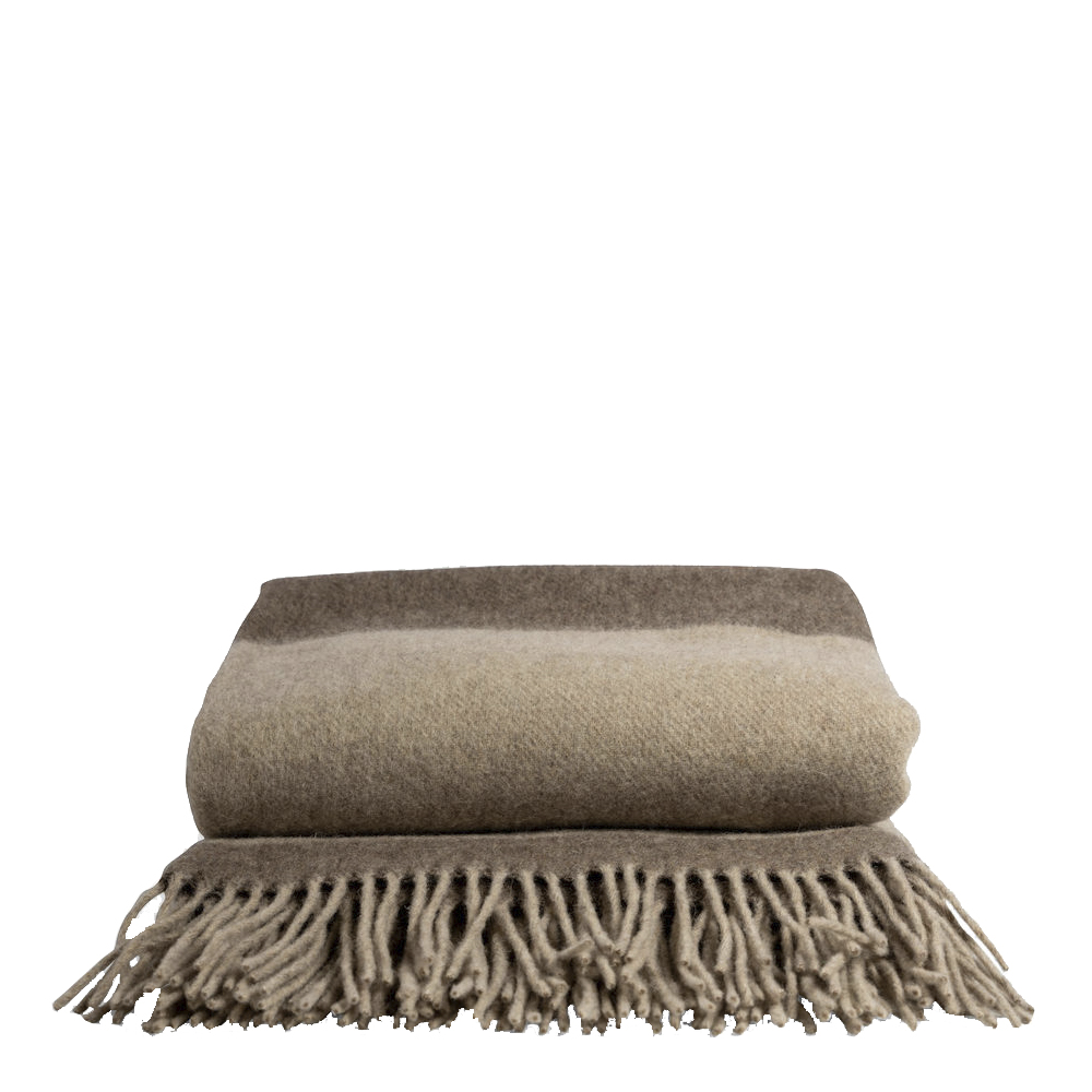 Sagaform Wool Pläd Merinoull 170×130 cm Beige
