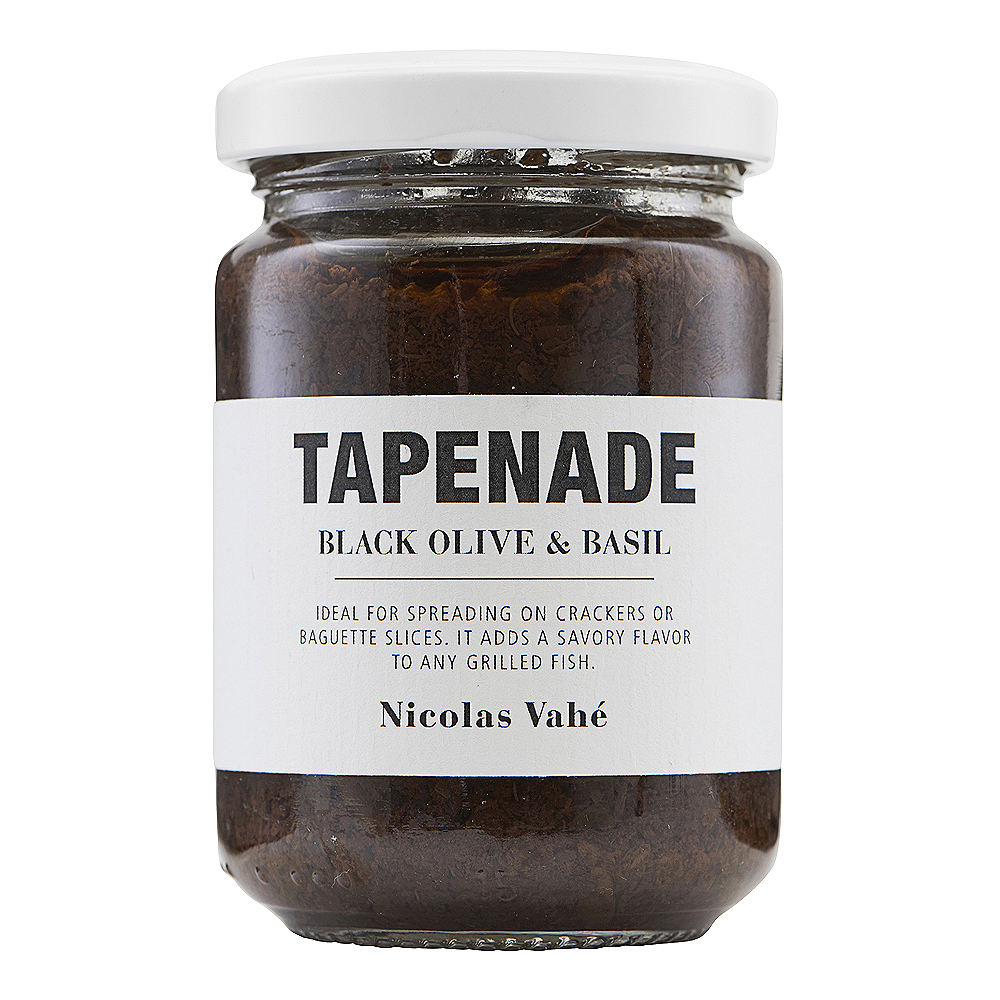 Nicolas Vahé – Tapenad Svarta oliver & Basilika 140 g