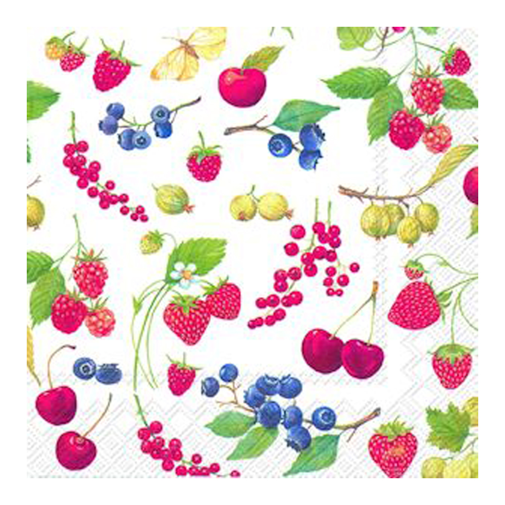 Läs mer om IHR - Servett Fruits of Summer 33x33 cm