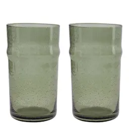 House Doctor Rain glass 47 cl 2 stk grønn