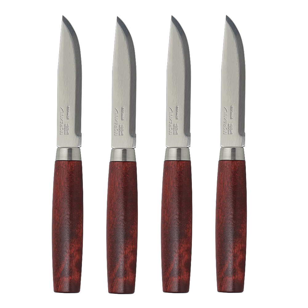 Läs mer om Morakniv - Steak Knife Classic Stekkniv 20,5 cm 4-pack Röd