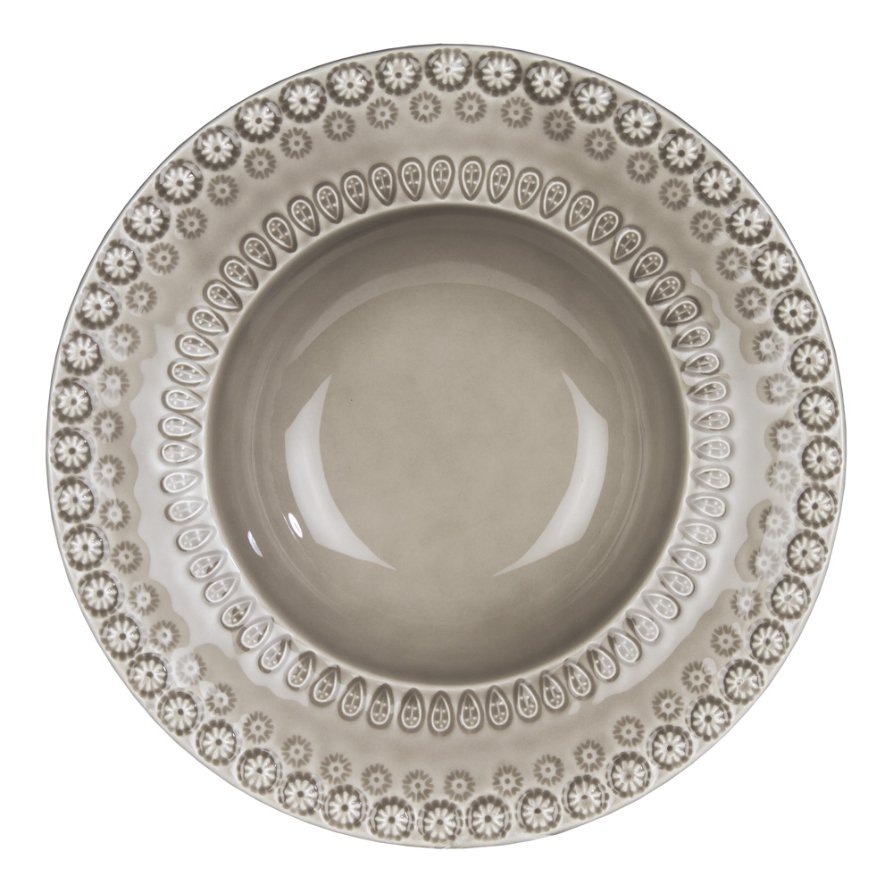 PotteryJo - Daisy suppetallerken 21 cm greige