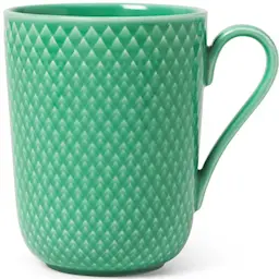 Lyngby Porcelain Rhombe kopp 33 cl grønn