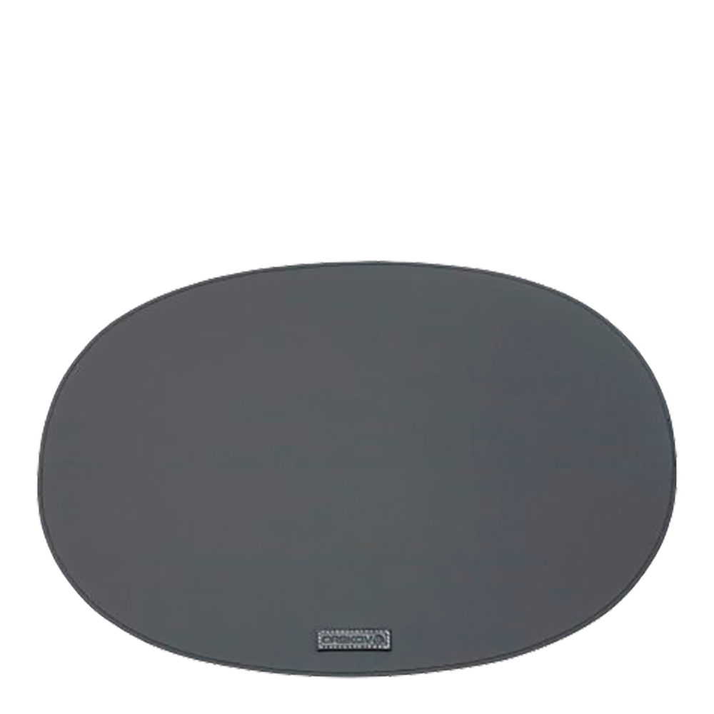 Örskov - Rubber Tablett Oval 35x48 cm Svart