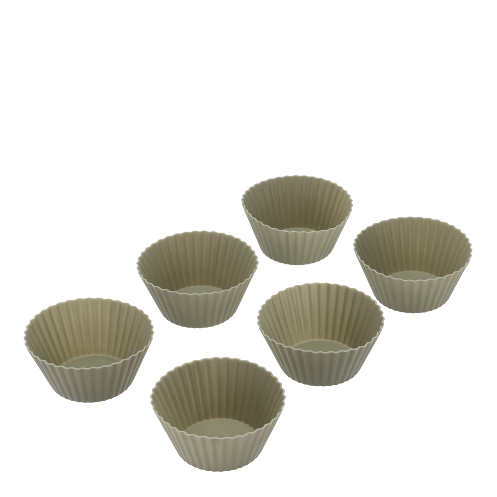 Tareq Taylor – Muffinsformar Pecan för 6 muffins 7×3,2 cm Green