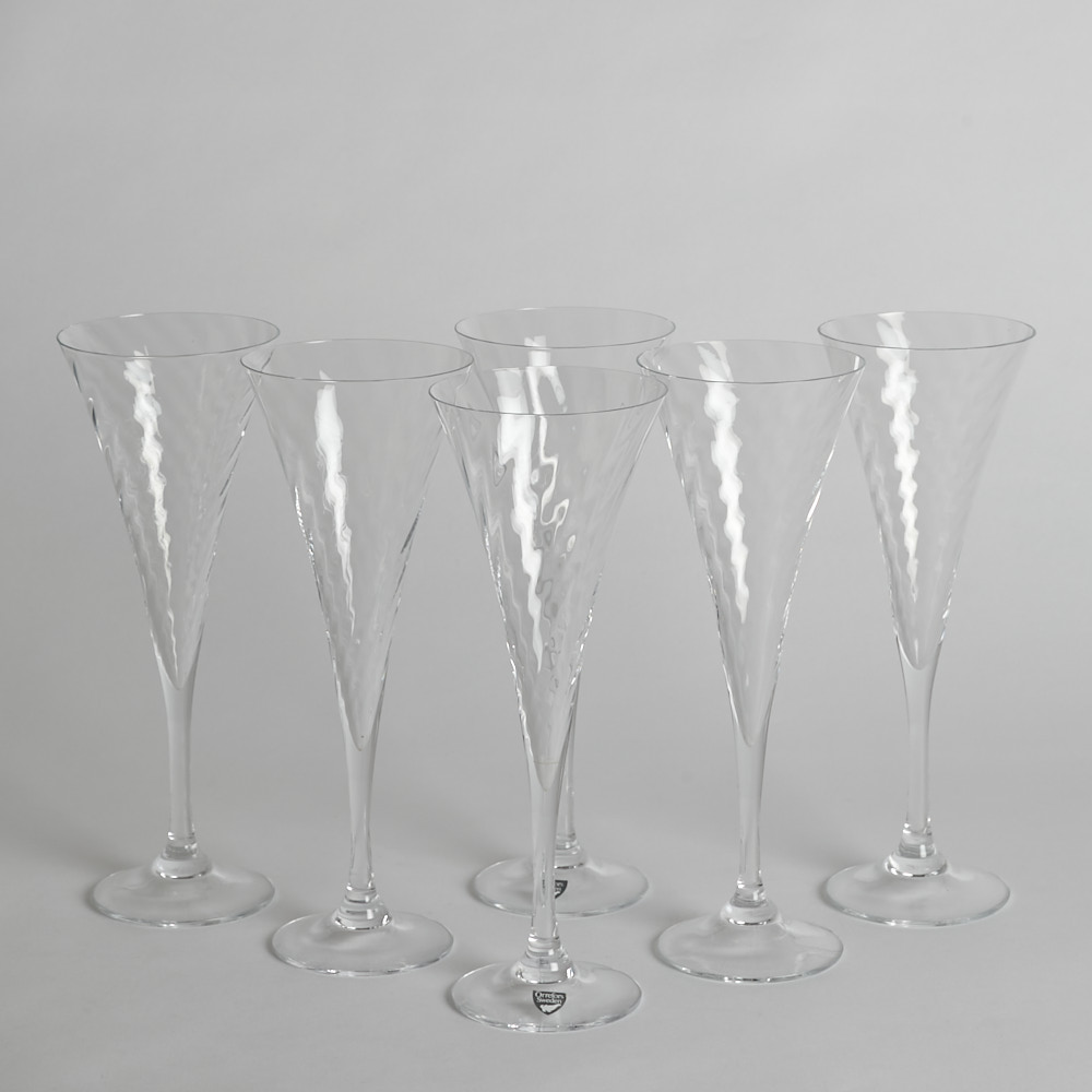 Orrefors - SÅLD Champagneglas "Helena" 6 st