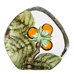Målerås Glasbruk Floral Fantasy Hassel 10, 5 mm Orange