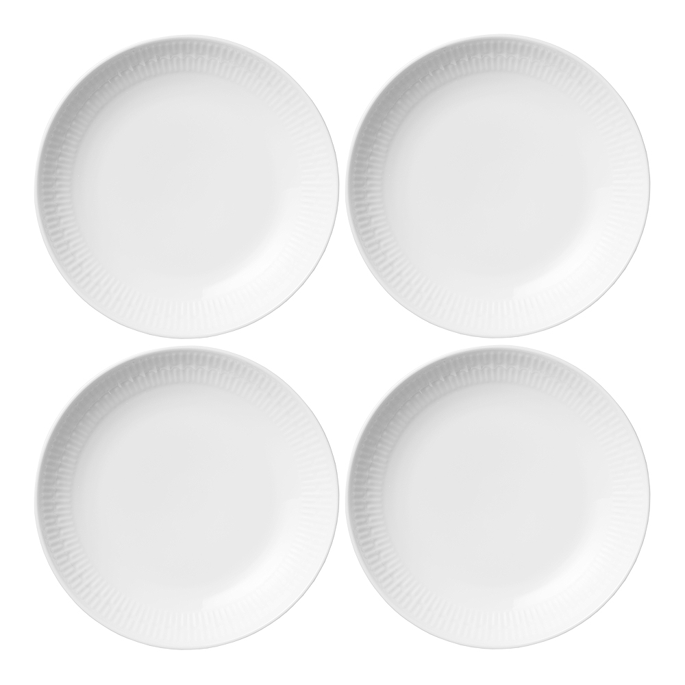 Läs mer om Aida - Relief Tallrik djup 22 cm 4-pack Vit