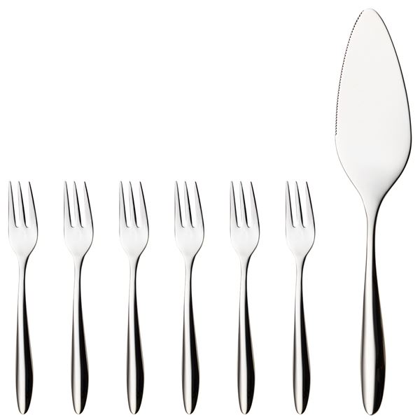 Hardanger Bestikk - Lykke Tårtset 7 delar