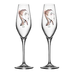 Kosta Boda All About You Champagneglas 2-pack Forever Yours 