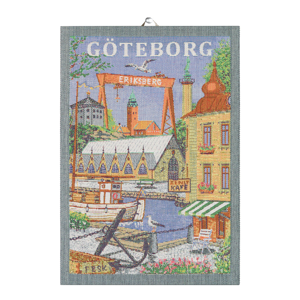 Ekelund – Göteborg Kökshandduk 35×50 cm Flerfärgad